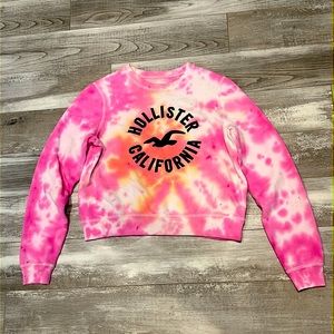 Kids Tie Dye, pink, yellow, white sweatshirt